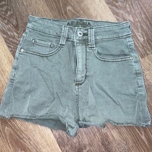 Arm green jean shorts